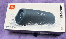 JBL Charge 5 Portable Wireless Bluetooth Speaker - Waterproof - Blue Sealed New