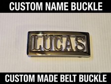 LUCAS Custom Personalized Name Belt Buckle -Put your name or word on Buckle