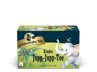 1 Karton (12 Pkg) Goldmännchen - Tee, Kinder Jupp Jupp Tee, 20 Btl/Pkg, je 40g