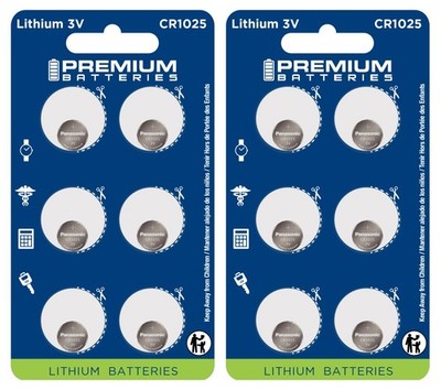 Premium Batteries Renata CR1025 3V Child Safe Lithium Coin Cell (12 Count)