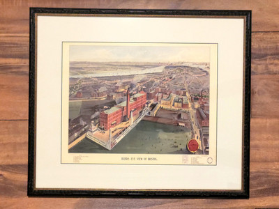 Bird's Eye View Of Boston Feat. Beach & Clarridge Co. George Walker & Co. 1902