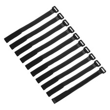 10Pcs Battery Tie Down Straps, 0.8x12" Black Nylon Hold Loop Strap