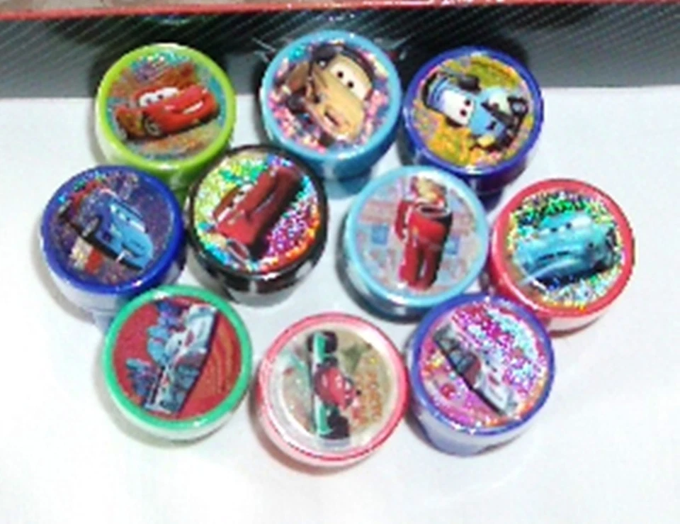 24 piezas Disney Pixar Coches Auto Entintado Fiesta Estampador Lápiz Topper Suministros Escolares Foto 3 de 4