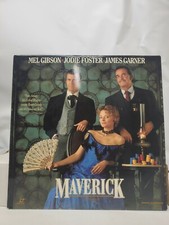 Maverick Widescreen Laserdisc NM/M Mel Gibson  Jodie Foster