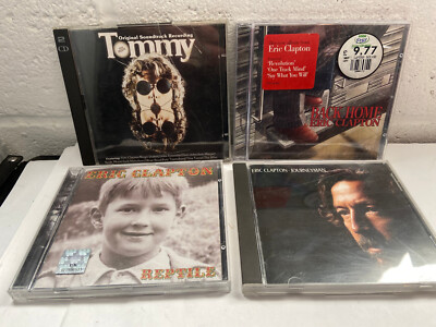 4 CD Eric Clapton Album Bundle Joblot - Journeyman / Reptile / Back Home / Tommy