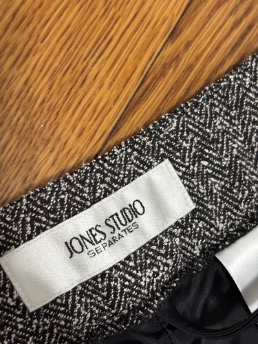 Tuta pantalone donna Jones New York Studio taglia 14 grigio blazer giacca bootcut pantaloni - Foto 7 di 14