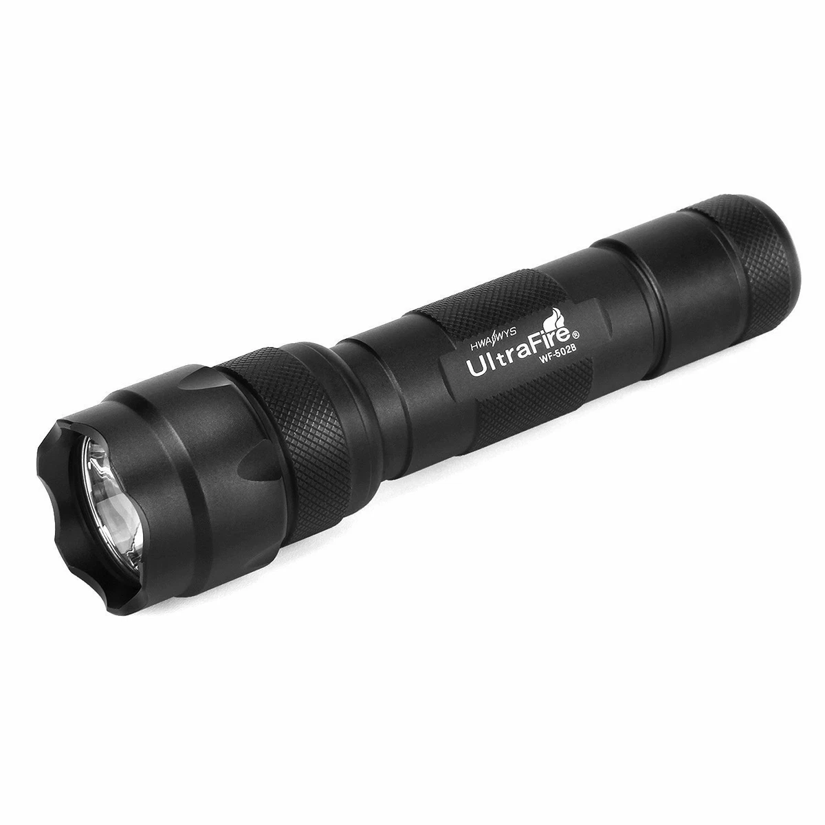 UltraFire 501B Torcia LED Tattica 800 Lumen - Mini Portatile Impermeabile IPX-6, Maniglia Antiscivolo, Singola Modalità, Con Cinturino Da Polso - 2