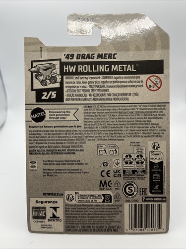2024 Hot Wheels HW ROLLING METAL 2/5 '49 Drag Merc 215/250 - Picture 2 of 2