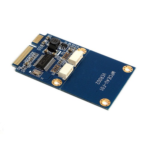 1Pack Mini PCI-E PCI Express to 5 Pin Dual USB 2.0 Adapter Riser Card Extender - Photo 13/13