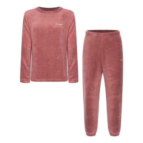 Womens Homewear Warmth Loungewear Round Neck Pajamas Set Long Sleeve Outfits - Foto 10 di 69