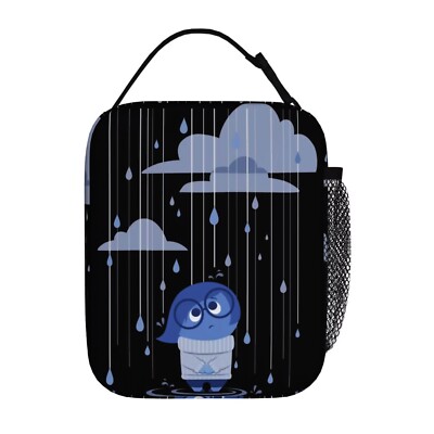 Inside Out Sadness Downpour Cute Insulated Lunch Bag Pixar Riley Bing Bong NEW