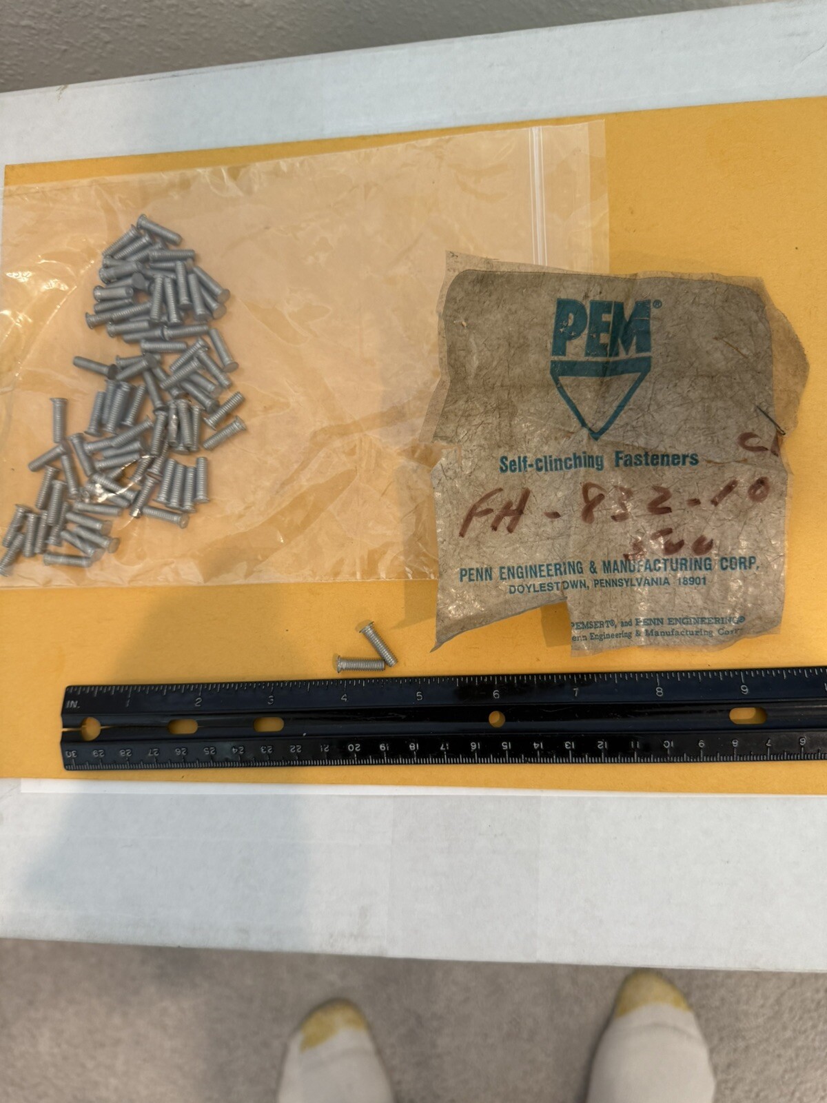 New Qty (80) PEM FH-832-10 Clinch Studs