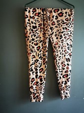 Leopard Print Joggers, Tie Front, Soft And Comfortable.