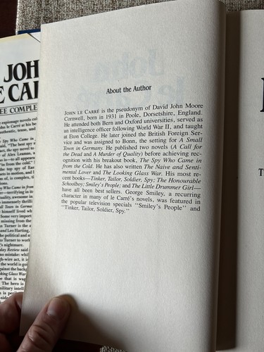 John Le Carre:Three Complete Novels,1983,1st Edition,1st Prnt HCDJ VGC Beautiful - Picture 8 of 12