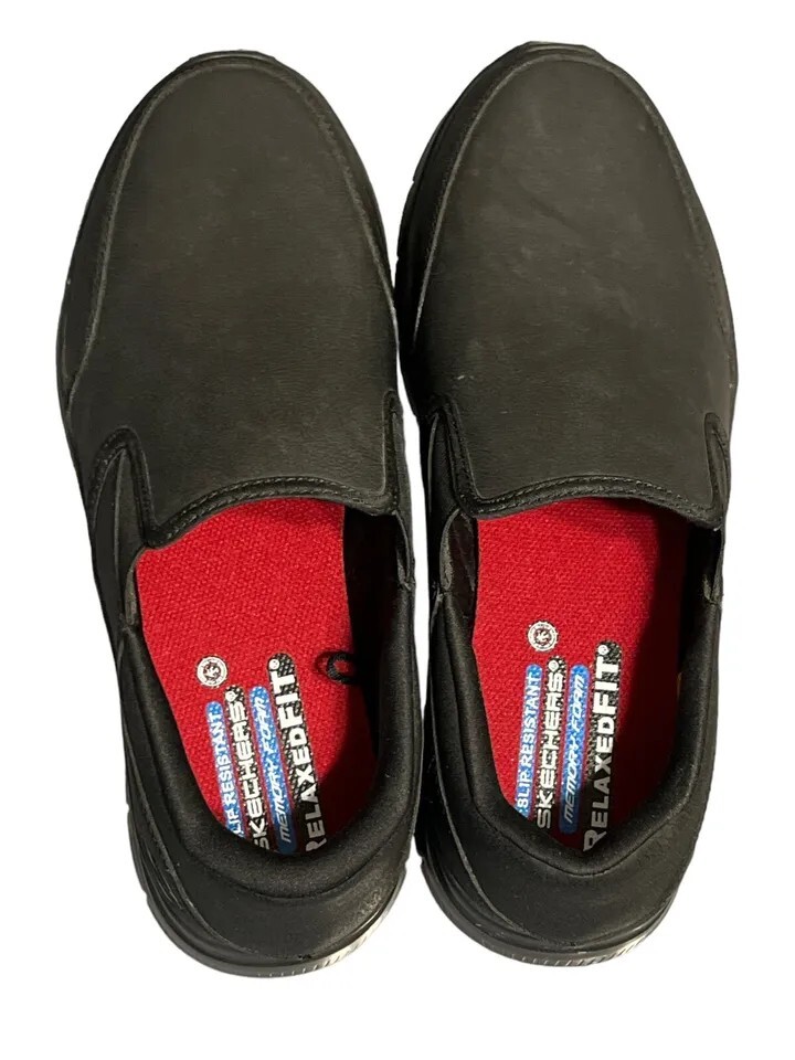 Skechers Mens 10.5 Work Relaxed Fit Slip Resistant 77308 Skechers Relaxed Fit Work Shoes Men main image 4