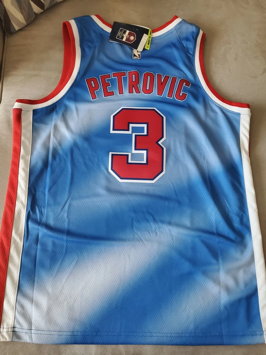 Brooklyn Nets Drazen Petrovic basketball jersey for men