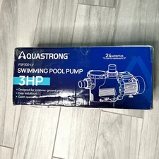 AQUASTRONG 3 HP In/Above Ground Single Speed Pool Pump, 115V, 9350GPH, High Flow