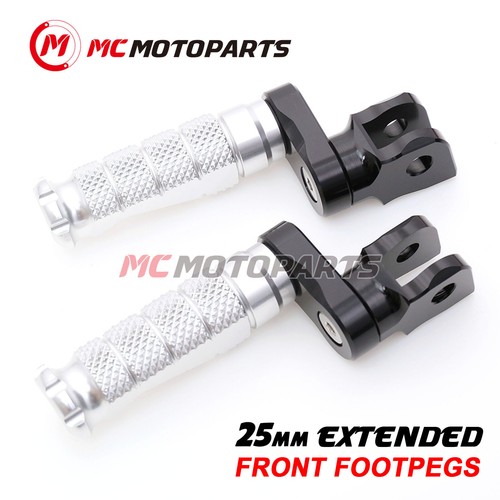 Silver 1 inch Riser R-FIGHT Rider Footpegs Kit For Razor RAMBLER 12 ...