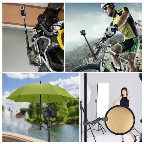 Motorcycle Crab Clamp Handlebar Fixed Mount for Gopro /DJI OSMO/ Insta 360/ DSLR - Picture 7 of 8