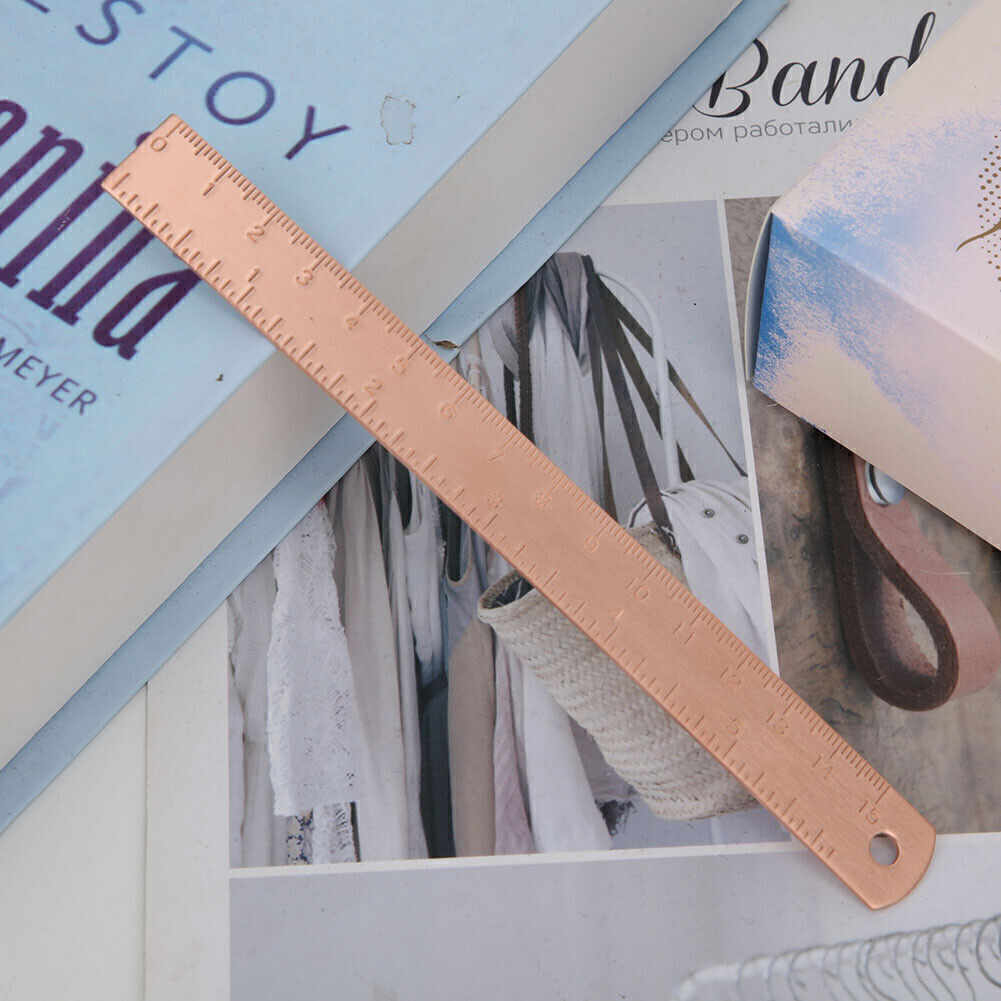 6-Inch Thickened Copper Straight Ruler 0-150mm Precision Measuring Tool