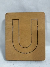 Letter U 4" Accu-Cut Accucut Ellison Educational Wooden Dies 5x6 Arts & Crafts