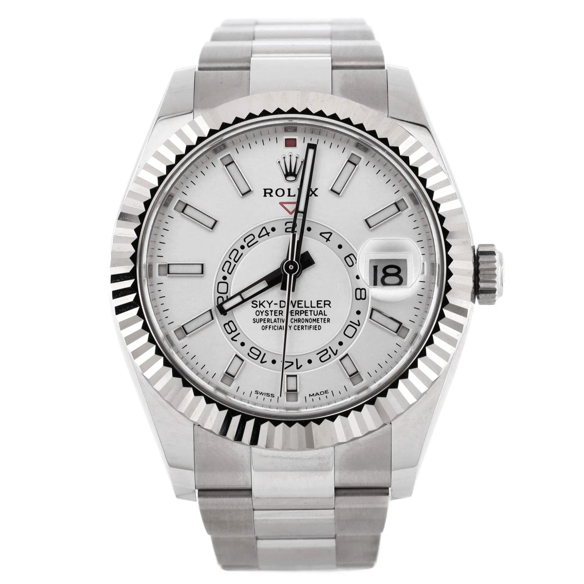 Rolex Sky Dweller Oyster Perpetual Chronometer White Automatic