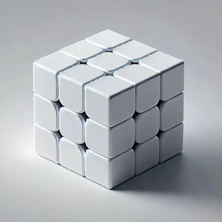 Juguete inquieto The White Cube 3x3 ADHD STOCK EN REINO UNIDO