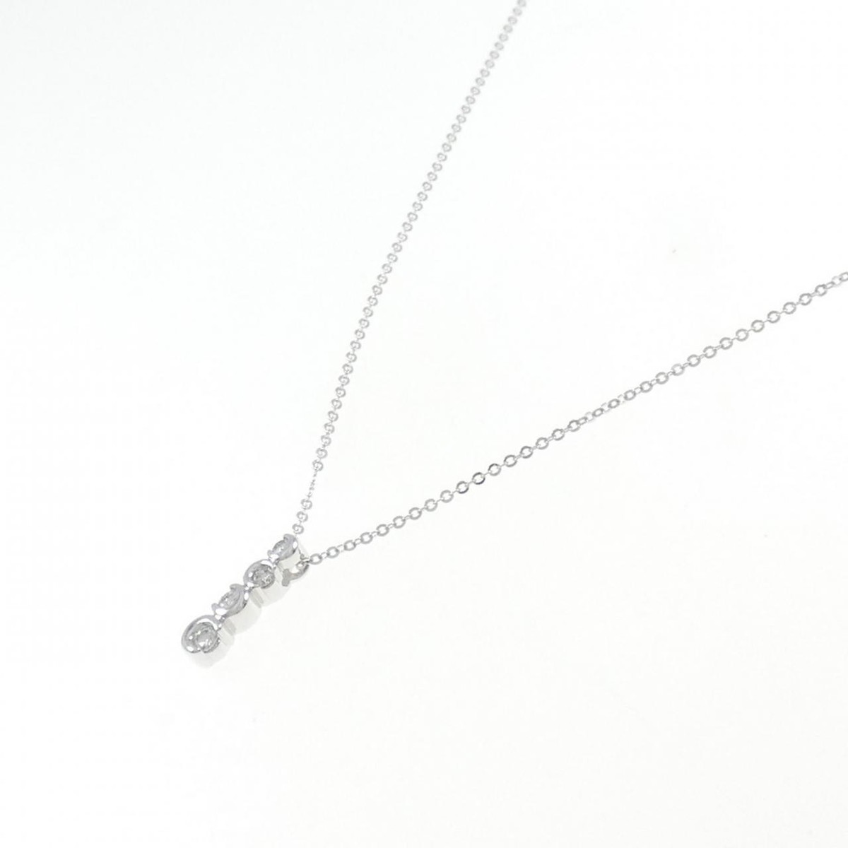 Authentic K18WG Diamond Necklace 0.16CT #246-000-406-3605 | eBay Authentic K18WG Diamond Necklace 0.16CT #246-000-406-3605 | eBay