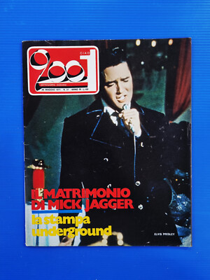 CIAO 2001 21-1971 +POSTER ROLLING STONES-MICK JAGGER-ELVIS PRESLEY-JUDY COLLINS-