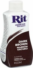 Rit Liquid Clothing, Fabric, Plastic All Purpose Dye Dark Brown Ritdye
