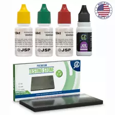 JSP Gold Jewelry Testing 10K 14K 18K Test Acid Solutions GTE Neutralizer & Stone