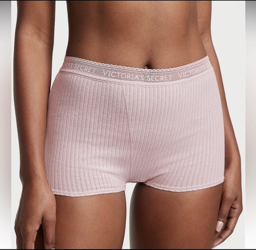 Victoria’s Secret Cotton Logo Cotton High-Waist Boyshort Panty Underwear. NWT - Picture 7 of 131