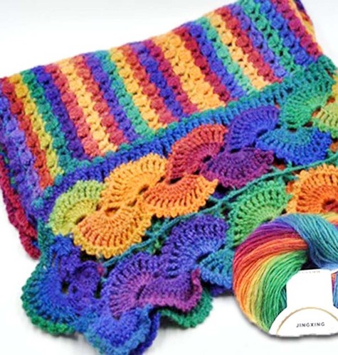 C New 1Skein*50g Cashmere Wool Rainbow Wrap Shawl Knitting Hand Knitwear Yarn 11 - Picture 16 of 24