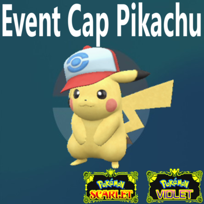 POKEMON Scarlet and Violet Unova Cap Pikachu Any held item