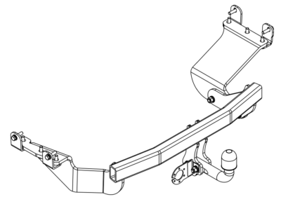 Gancio Di Traino Fisso STEINHOF Per Mitsubishi Outlander (04.2007-07.2012) Con Kit Elettrico 7-Poli