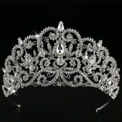 Antique Silver Royal Princess Clear Rhinestone and CZ  display picture 3