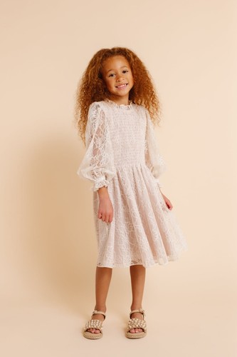Rachel Parcell little girls Lace smocked dress sz 6.