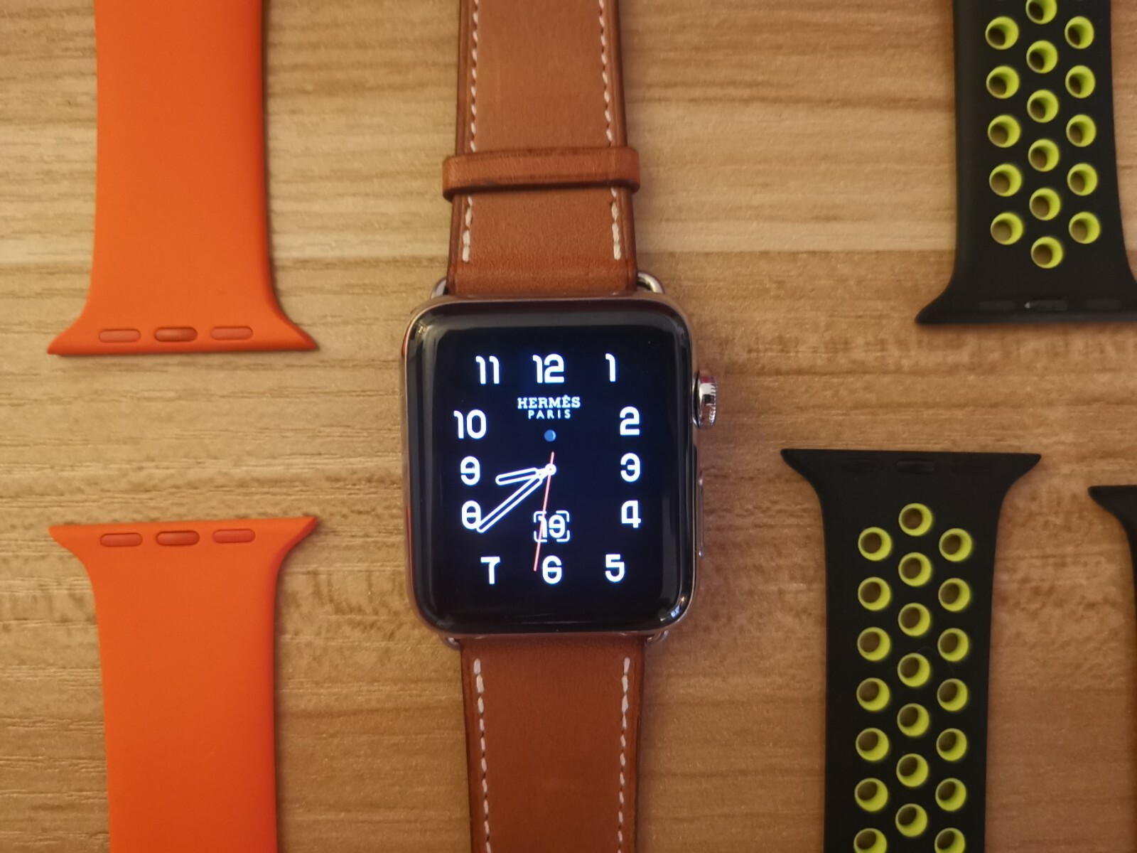 apple watch hermès stainless steel case with fauve barenia leather single tour