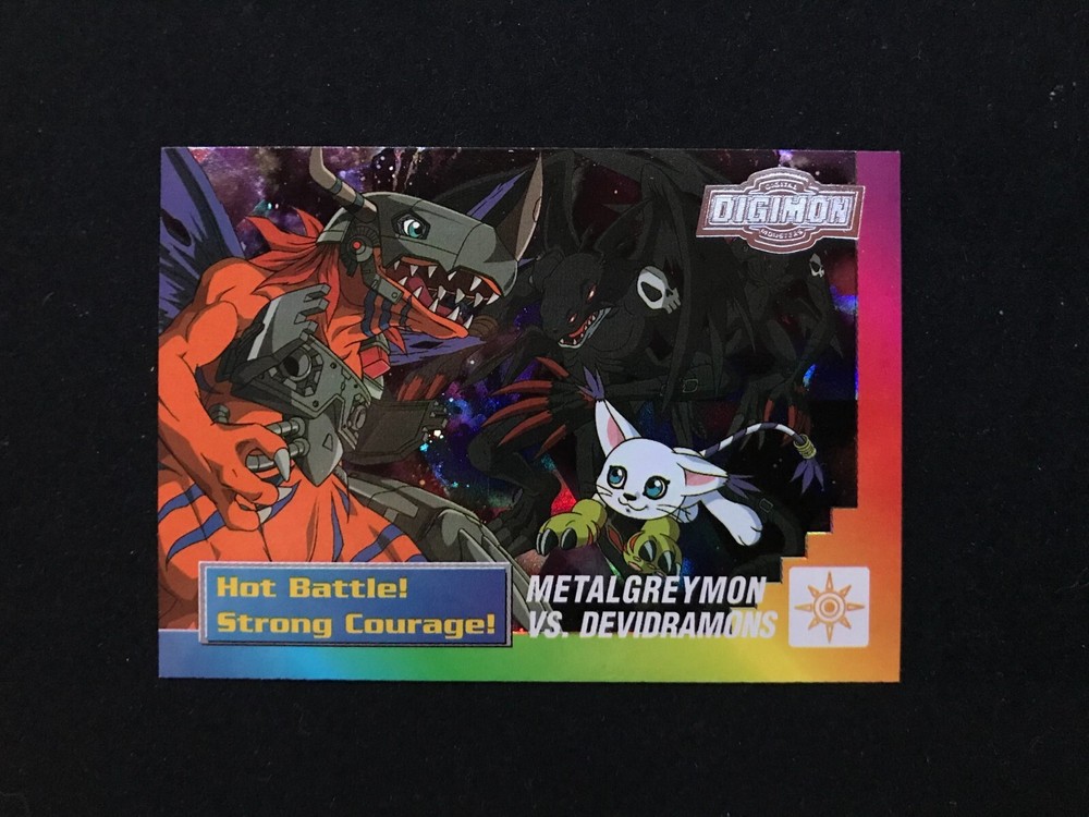MetalGreymon vs Devidramon #29 of 32 | Digimon 2000 Animated Series 2 | Holo NM