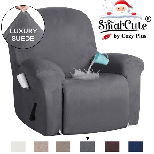 Recliner Cover Non Slip Stretch Suede Recliner Couch Covers Recliner