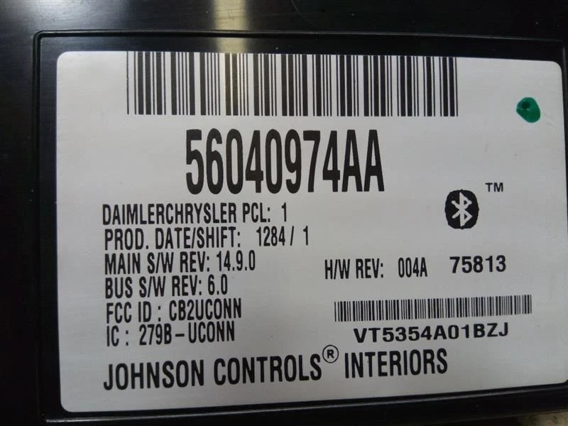 Módulo Bluetooth UCONNECT 5604097AA Compatível com 2005 2006 2007 CHRYSLER TOWN COUNTRY  - Imagem 2 de 4