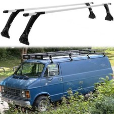 For Dodge B150 B250 B350 63" Gutter Roof Rack Crossbars Luggage Cargo Carriers
