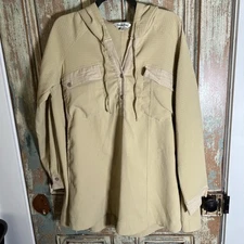 Davi & Dani Tunic V Neck With Hood Large