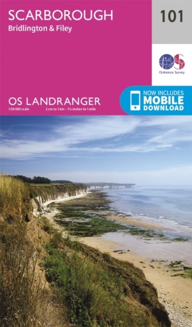 Ordnance Survey Landranger 101 Scarborough, Bridlington & Filey Map With Digital Version Pink - Image 6