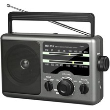 Versatile AM/FM Portable Radio - Big Speaker, Compact Design Easy Control