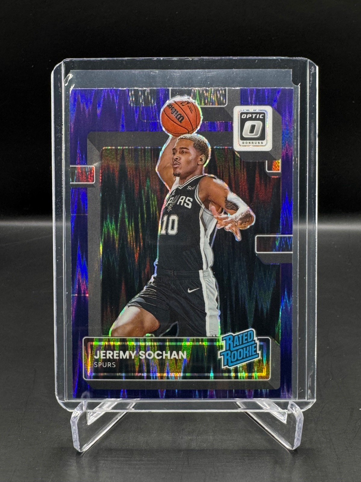 2022-23 DONRUSS OPTIC! JEREMY SOCHAN! RATED ROOKIE! PURPLE SHOCK PRIZM! #236