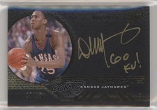 2011-12 Exquisite Collection UD Black Bio-Scripts 7/15 Danny Manning Auto 04fr
