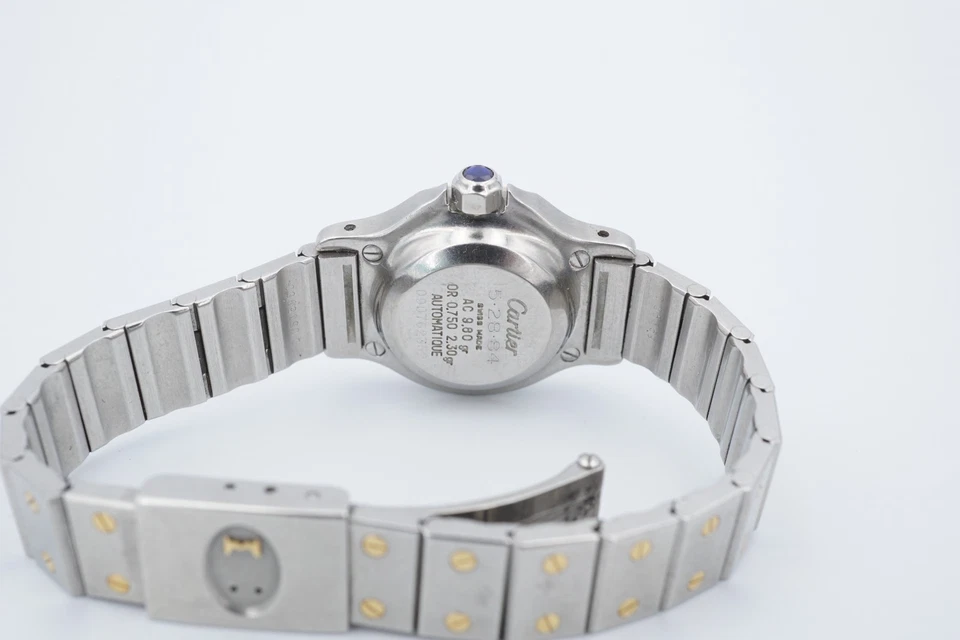 Cartier Santos Octagon 18k Gold Stainless Steel Watch 60044 25mm Automatic W119 - Image 4 of 4