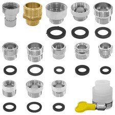 14Pcs Faucet Adapter Kit - Universal G1/2 Thread Compatibility, 12-in-1 Multi
