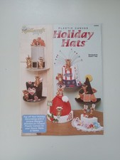 VINTAGE 1994 Needlecraft Shop Plastic Canvas Pattern Book HOLIDAY HATS 